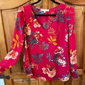 Floral long sleeve blouse
